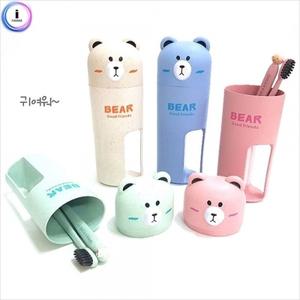 i24 콩콩이 동물칫솔양치세트 색상랜덤