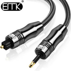 EMK 디지털 사운드 Toslink 미니 Toslink 케이블 3 5mm SPDIF 광 케이블 3 5 광 오디오 케이블 어댑터 1m 10m