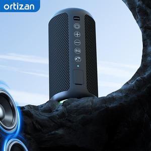 Ortizan 블루투스 스피커 IPX7 방수 휴대용 무선 야외 조명 포함 24W 스테레오 사운드  30H 재생