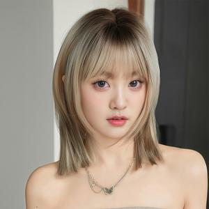 키라비 가발 여성 통가발 스트레이트 긴머리 40cm KPE0473