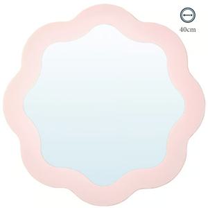 이케아 핑크 벽걸이 거울 공주방 화장대 40cm 프룽크할론