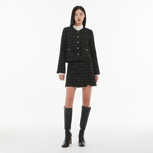 A라인 트위드 미니 스커트 AN4WSA71