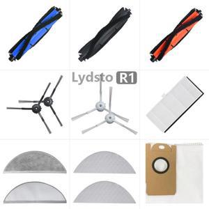 Lydsto R1 로봇 배큠 청소기 스페어 부품 측면/메인 브러시 HEPA 필터 먼지 봉투 일회용  천 액세서리