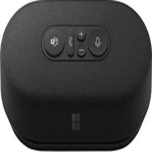 Microsoft 모던 USB-C 스피커  Teams 인증 양방향 스테레오 노이즈 감소 마이크 통화 컨트롤 탑재 블랙