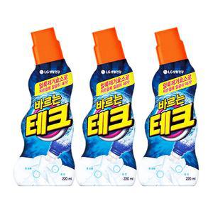 엘지 세탁세제 얼룩 제거 바르는 테크 220mL x 3개