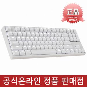 :콕스 COX CK87 화이트 게이트론 LED 게이밍 기계식 (황축)