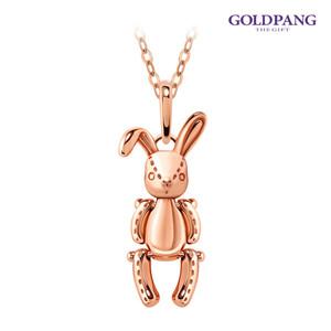 [골드팡]18k 댄싱레빗돌 목걸이