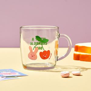 버터샵 버터패밀리 유리머그 460ml, 체리