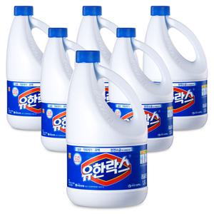 유한락스 레귤러 1.5L x 6개 주방 청소 살균 소독 세제 세정제
