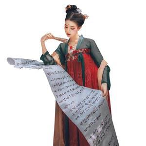 한푸 전통의상 코스프레 선녀복 꽃무늬 검객 중국옷 촬영 전통 축제 복장 우아한