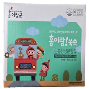정관장 홍이장군 홍이랑쑥쑥 30ml x 28포 1개 -레놈
