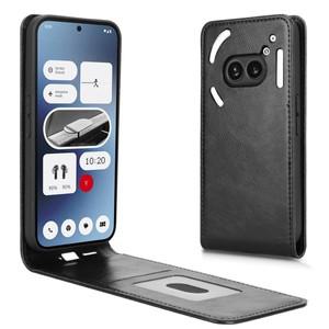 Nothing Phone 2A 플립 버티컬 케이스, 레트로 부드러운 스킨 가죽 풀 커버 카드홀더, 커뮤니티 에디션 휴