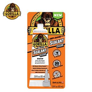 고릴라 실란트 실내 실외 방수 실리콘 튜브형 투명 2.8oz 83ml