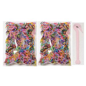 얌뚱이 100g+100g+이지컷 대용량 칼라고무밴드 머리끈 고무줄 선물 어린이집 유치원 검정