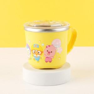 에이치플러스몰 뽀로로 논슬립 뚜껑스텐컵 피크닉) 이유식기 아동식기 유아컵 물컵 아동컵