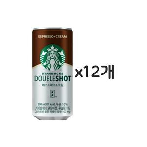 스타벅스 더블샷 에스프레소 크림 200ml 12개