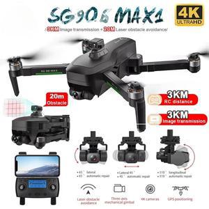 SG906 MAX1 전문 FPV 4K 카메라 드론 3 축 짐벌 4km 브러시리스 GPS 쿼드콥터 장애물 회피 RC VS F11S