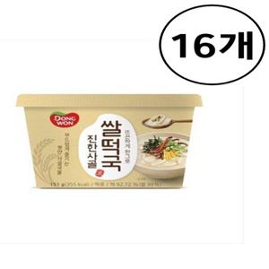 동원 진한사골 쌀떡국(컵)151g x16개