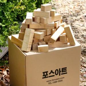 포스캠프 참나무 큐브장작 캠핑장작 불멍 미니화로 화목난로 바베큐