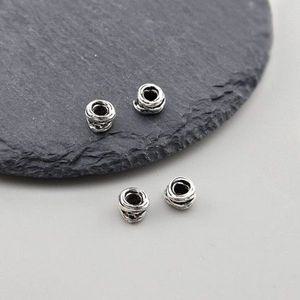 비즈팡 [SVP-06-45]순은펜던트 실버925 넝쿨링론델 6mm (내경2.5mm) 염주팔찌재료