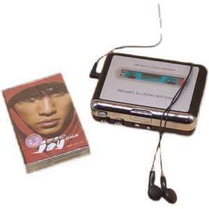 레트로 투명 카세트 플레이어 워크맨 테이프 오디오 mp3