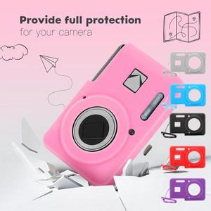 KODAK PIXPRO FZ55 디지털 카메라 커버 소프트 실리콘 보호 케이스 끈이있는 경량 슬리브 액세서리