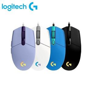 logitech 호환 G102 유선 게이밍 마우스 PC/Mac 컴퓨터 및 노트북 8000 DPI 무지개 광학 효과 화면
