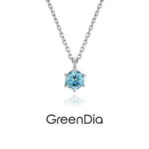 갤러리아 [그린다이아] 클래식 6 블루 14K 0.1ct 목걸이