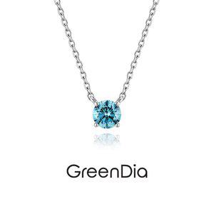 갤러리아 [그린다이아] 클래식 4 블루 14K 0.1ct 목걸이