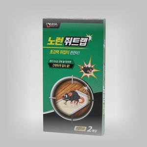 [BZJL6SZ3_4C]쥐잡이 노런 쥐트랩 화이트 1갑 2매 싱크대