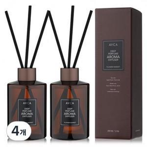 아브카 딥 퍼퓸 아로마 디퓨저, 양재동꽃시장, 200ml, 4개 one option