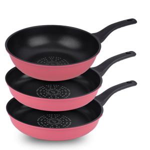 키친아트 프리미엄 파스텔 프라이팬 3종 세트, 혼합, (프라이팬 28cm + 프라이팬 28cm + 궁중팬 28cm)