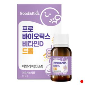 내츄럴플러스 키즈 프로바이오틱스 비타민D 드롭 12ml
