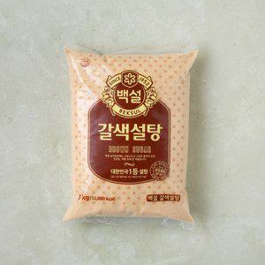 [백설] 갈색설탕 3kg