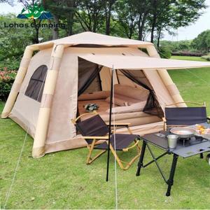 Lohascamping리빙쉘텐트 에어텐트 5~6인용 텐트공기텐트원터치  대형 원터치자동텐트 가족 도보 공기 충전