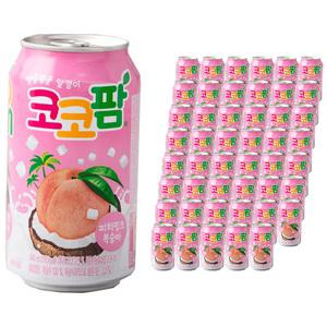 해태 코코팜 피치핑크복숭아 340ml x 48캔 (24캔 x 2박스)