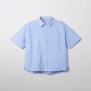 SPAO 스파오 [링클프리] 옥스포드 오버핏 반팔 셔츠_SPYWF25C51 554474