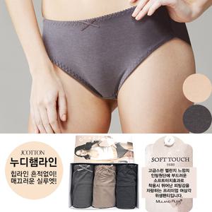 물랑루즈 샘방지코팅 부드러운 인팅누디 위생팬티 생리팬티 3종