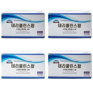 [무료배송]국내생산  국산 알콜솜 400매(100매x4박스) 스왑(에탄올)
