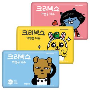 크리넥스 카카오프렌즈 여행용 티슈 50매*20개