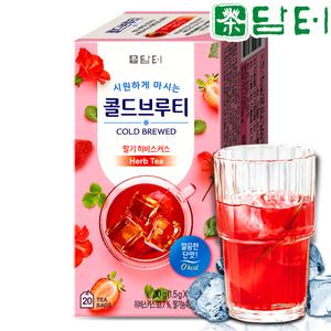 담터 콜드브루티 딸기 히비스커스 20티백 1개 (20티백)