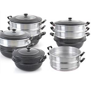 대형 찜솥 업소용 3단 찜기냄비 곰솥 가정용 만두 찜통