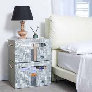 고급형 리빙박스 수납정리함 55L/66L/100L 옷 이불정리 필수품