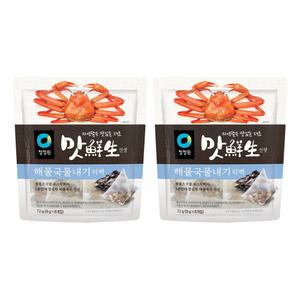 청정원 맛선생 해물 국물내기 티백, 72g, 2개