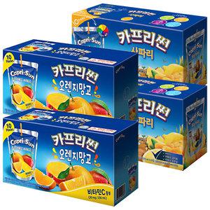 카프리썬 망고 20팩 + 사파리 20팩 / 과일주스 음료수
