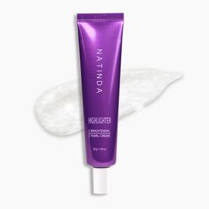 나틴다 브라이트닝 펄 크림 30g T존 애교살 페이스 바디 진주펄 하이라이터 미백 톤업