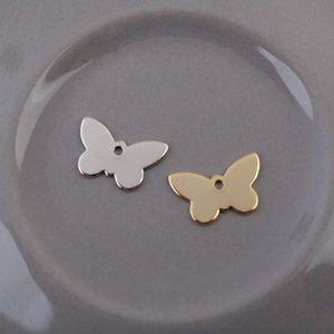 비즈아이 [7311-13]메탈펜던트 납작나비 12x13mm ,1개