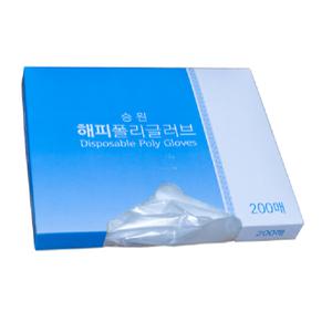 해피폴리글러브 일회용장갑, 승원 200매x10팩