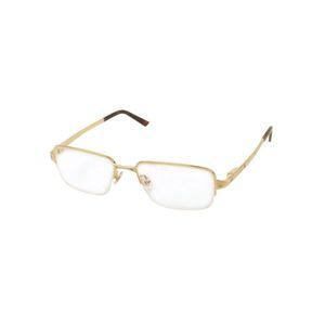NIB CARTIER CT0041O-003 Gold  Brown Rectangular Eyeglasses Size OS