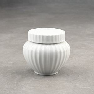 백자 골 스쿠류 300g 밀폐용기 소금항아리 꿀단지 꿀병 도자기 항아리 보관용기